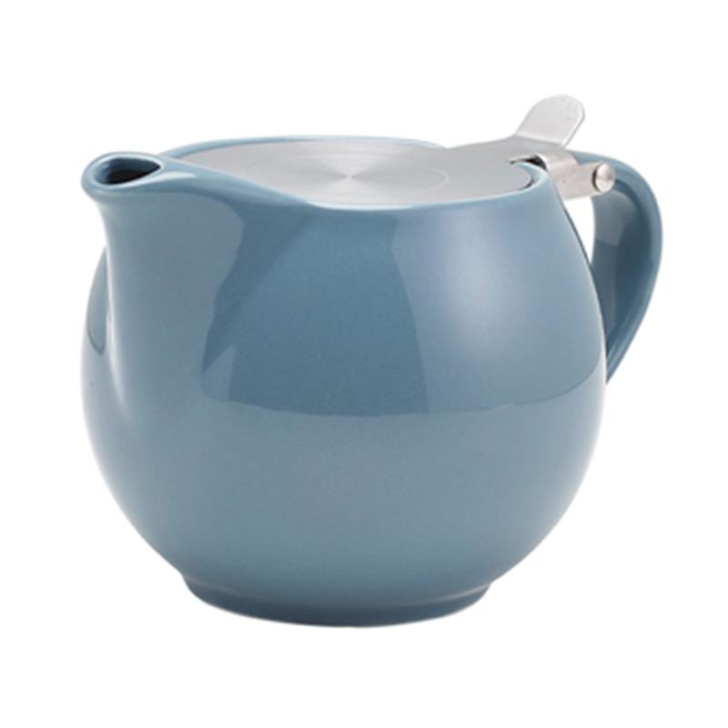 GenWare Porcelain Grey Teapot with St/St Lid & Infuser 50cl/17.6oz