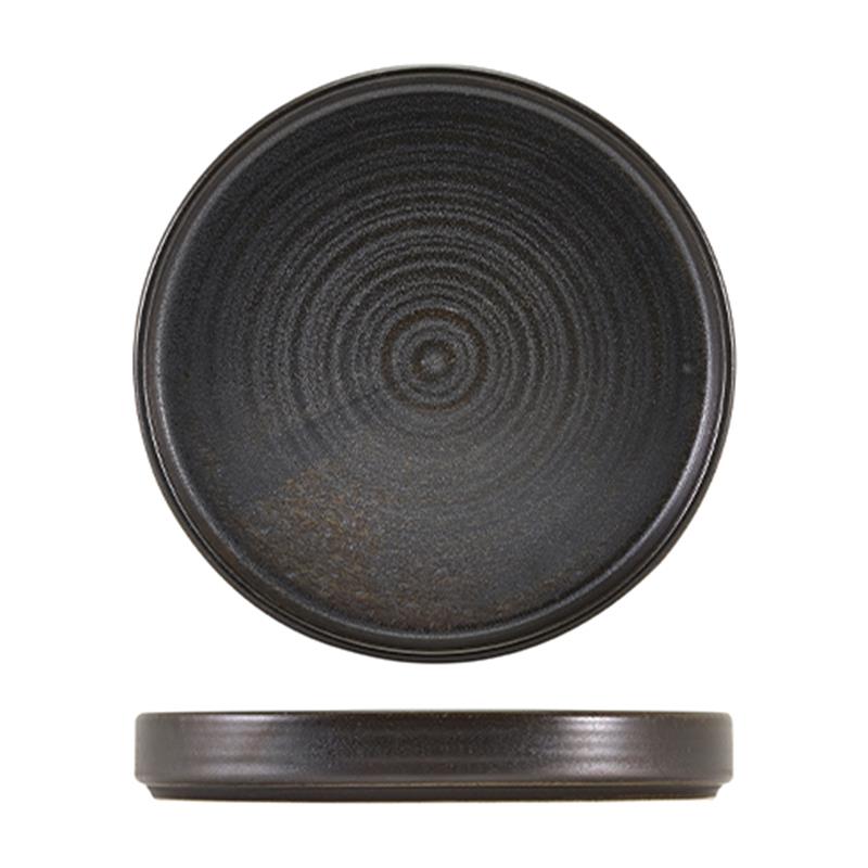 Terra Porcelain Black Presentation Plate 20.5cm