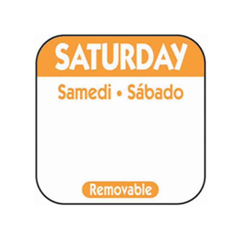 25mm Saturday Removable Day Labels (1000)