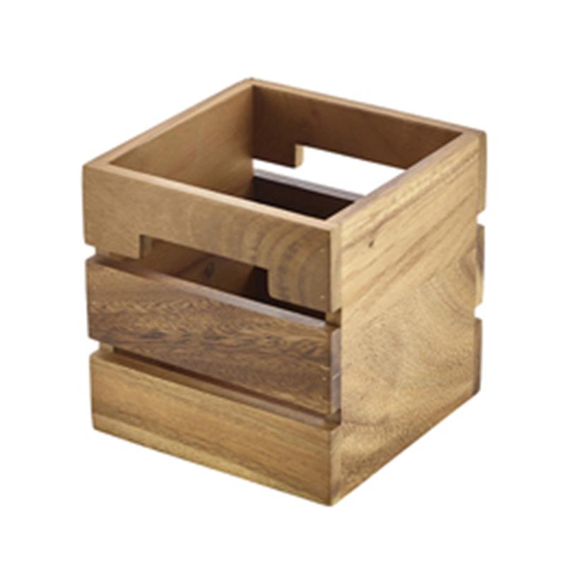 Genware Acacia Wood Box/Riser 15cm
