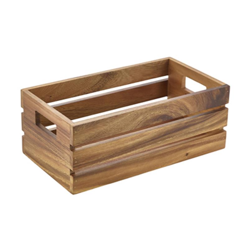 Genware Acacia Wood Box/Riser GN 1/3