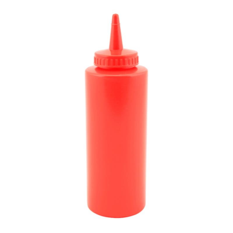 Genware Squeeze Bottle Red 12oz/35cl