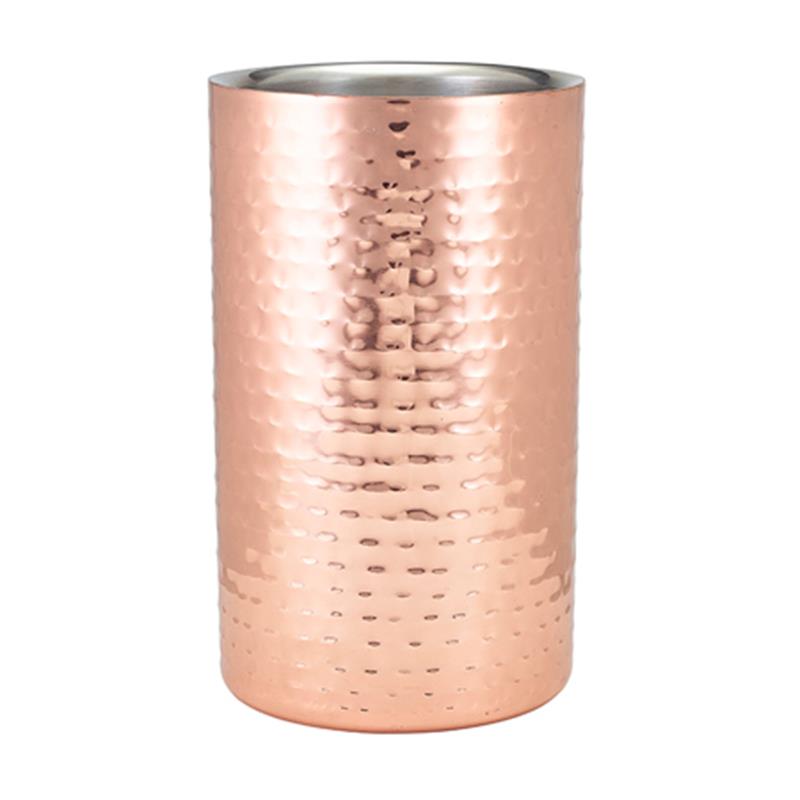 GenWare Hammered Copper Plated Wine Cooler