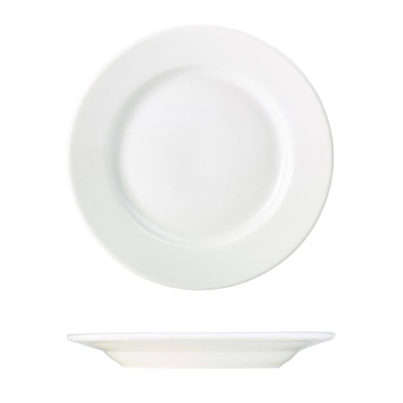 Genware Porcelain Classic Winged Plate 19cm/7.5"