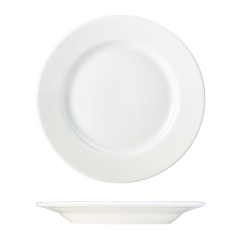 Genware Porcelain Classic Winged Plate 26cm/10.25"