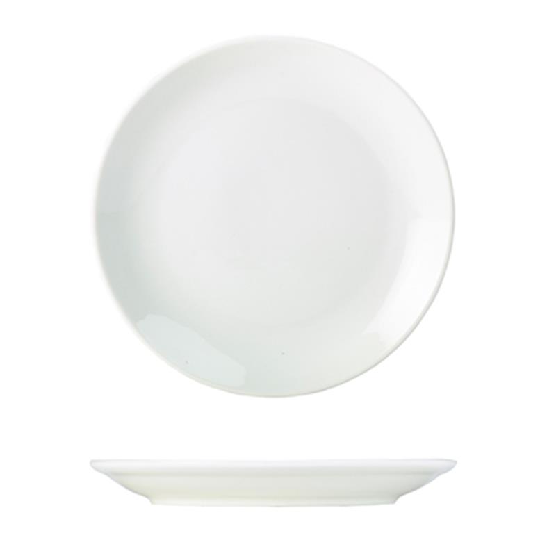 Genware Porcelain Coupe Plate 18cm/7"