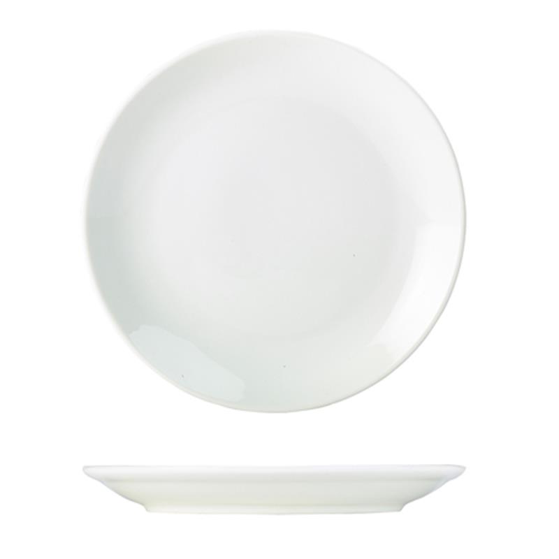 Genware Porcelain Coupe Plate 22cm/8.5"