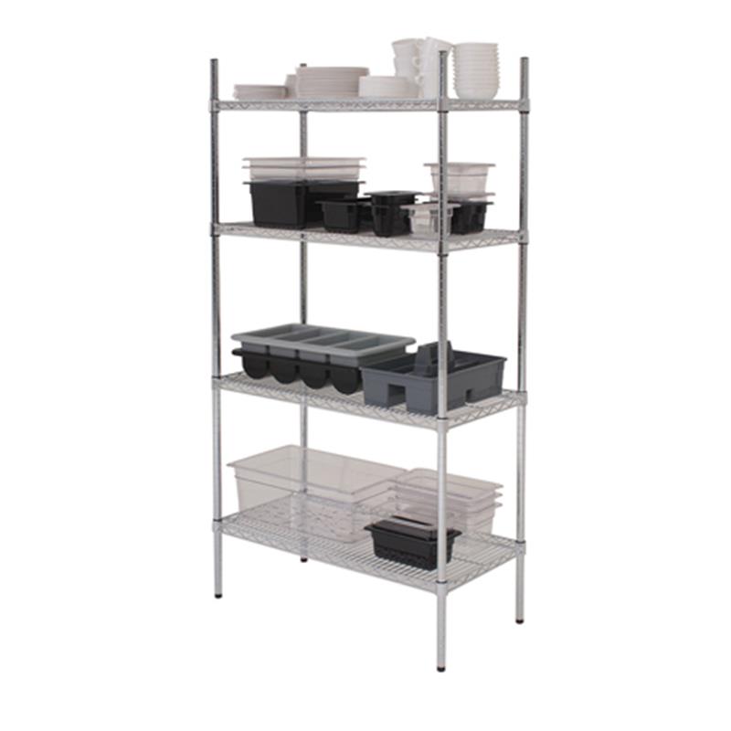 GenWare 4 Tier Wire Racking 122 x 45 x 183cm