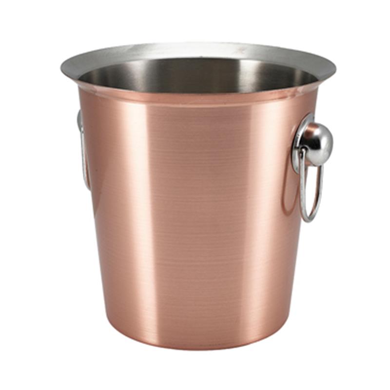 GenWare Copper Plated Wine Bucket With Ring Handles