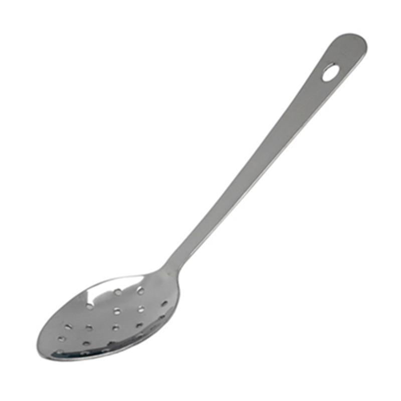 S/St.Perforated Spoon 10" With Hanging Hole