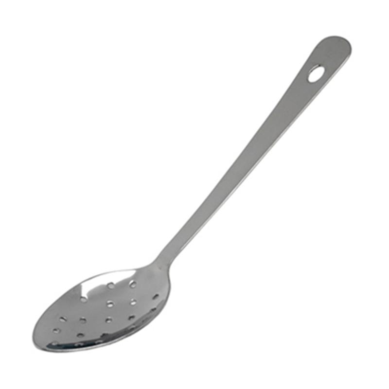 S/St.Perforated Spoon 12" With Hanging Hole