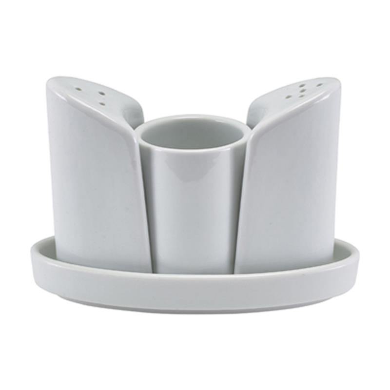 GenWare Porcelain 4 Piece Condiment Set