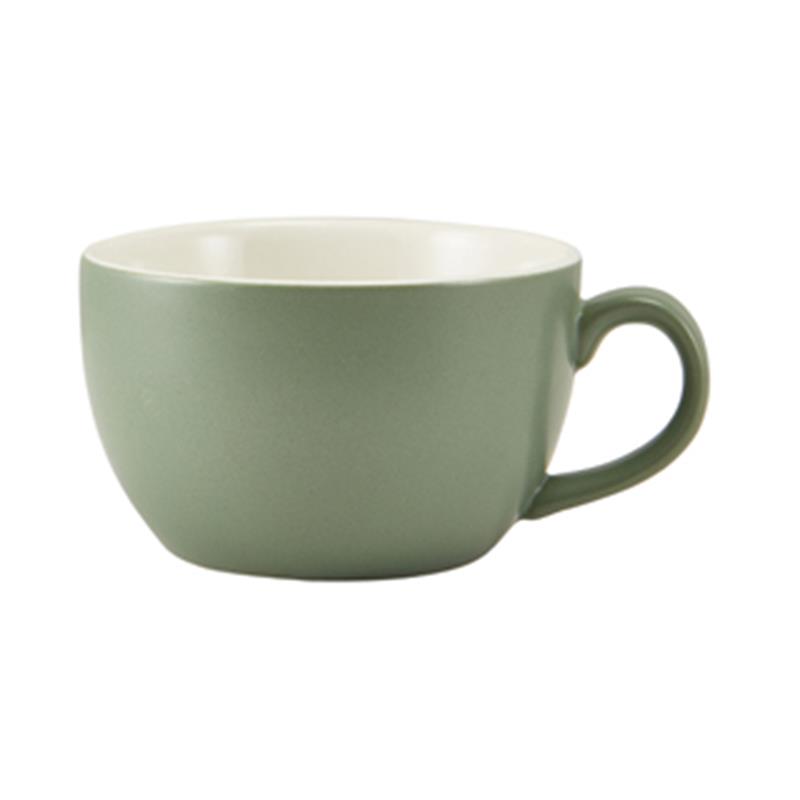 GenWare Porcelain Matt Sage Bowl Shaped Cup 17.5cl/6oz