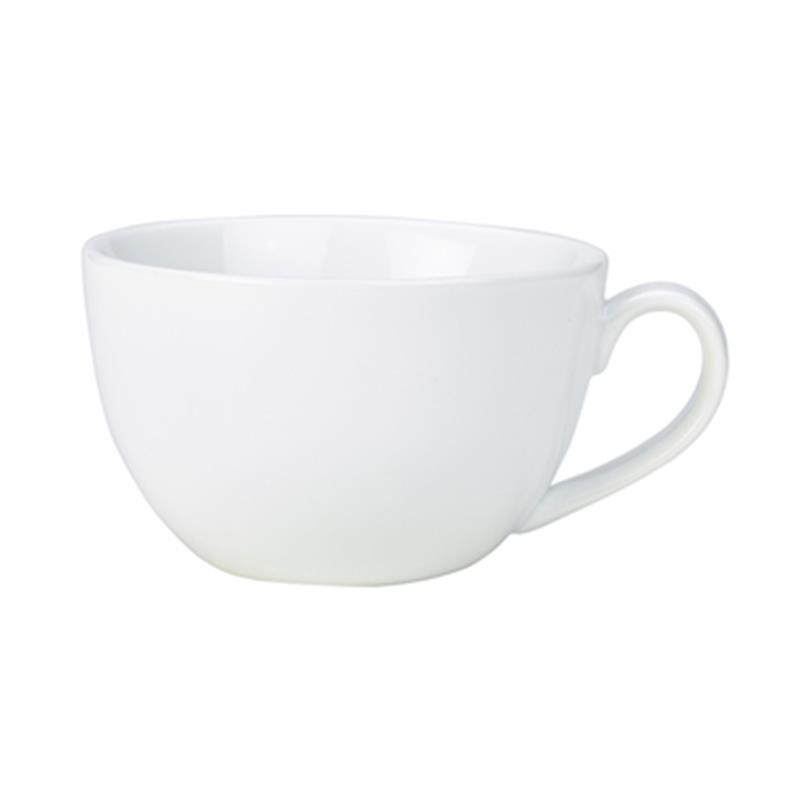 Genware Porcelain Bowl Shaped Cup 25cl/8.75oz