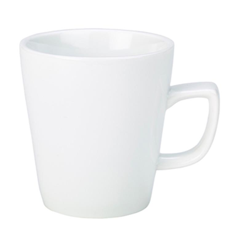 Genware Porcelain Compact Latte Mug 28.4cl/10oz