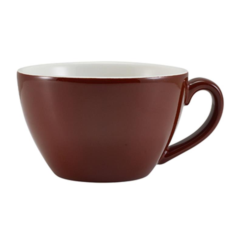 GenWare Porcelain Brown Bowl Shaped Cup 34cl/12oz