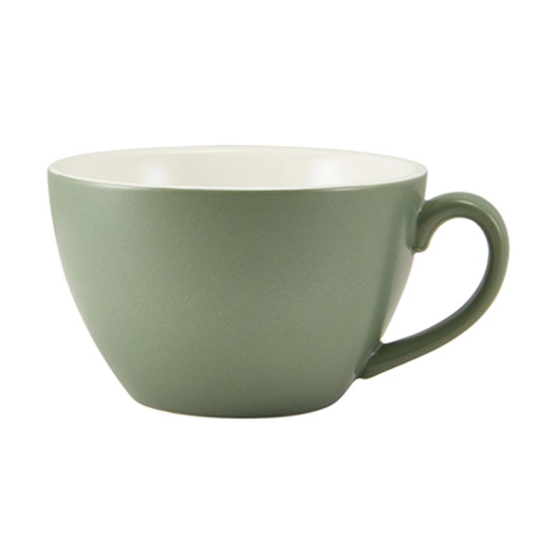 GenWare Porcelain Matt Sage Bowl Shaped Cup 34cl/12oz