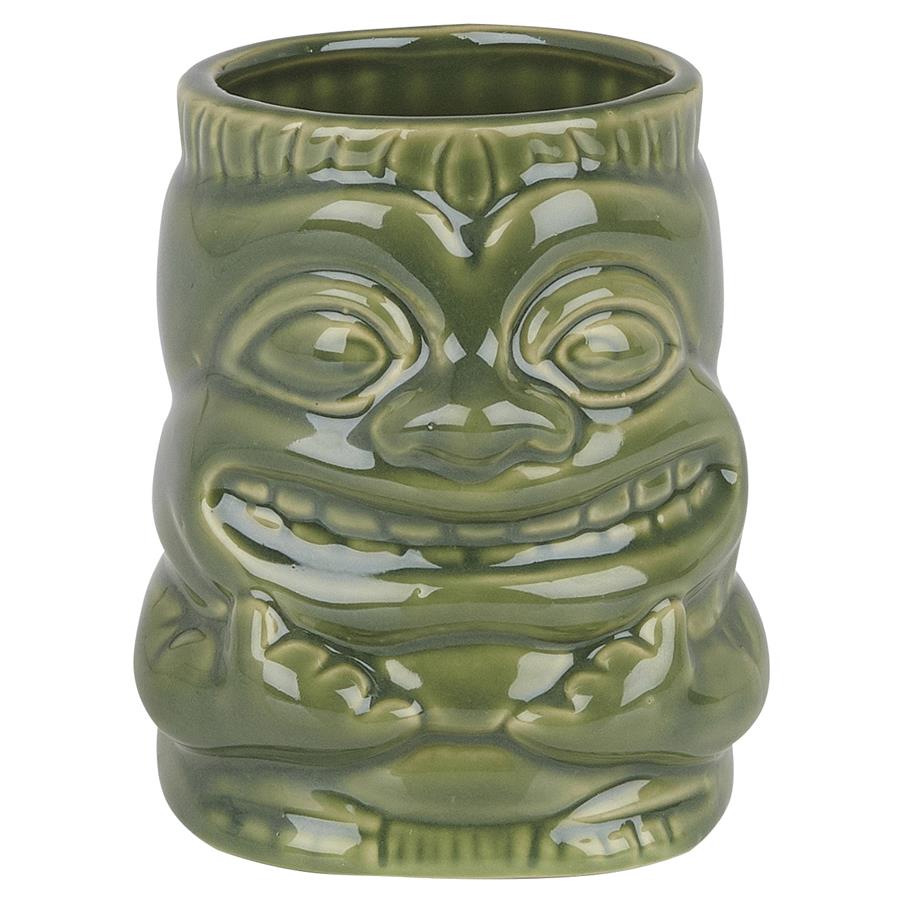 Ceramic Tiki Mug With Handle 425ml - Sea Green