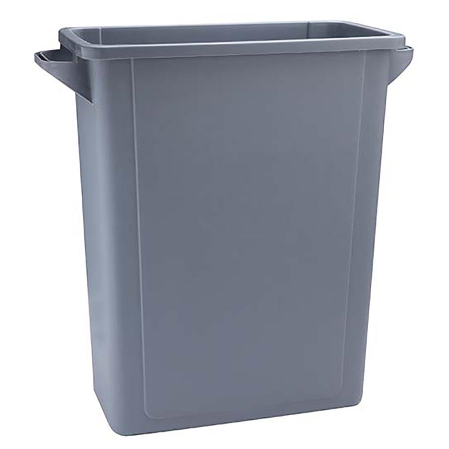 65 Litre Grey Slim Recycling Bin