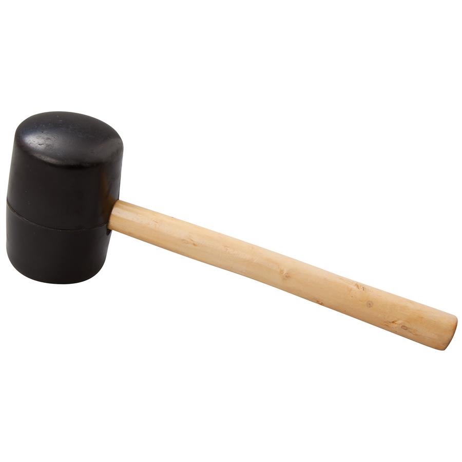 32oz Rubber Mallet (Wooden Handle)