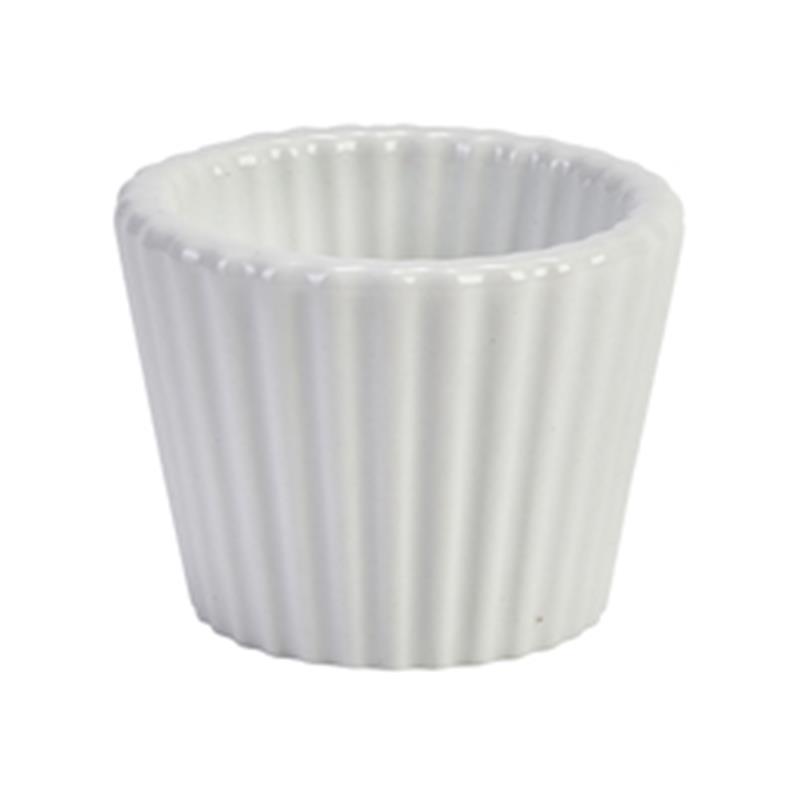 Genware Porcelain Fluted Ramekin 5.8cm/2.25"