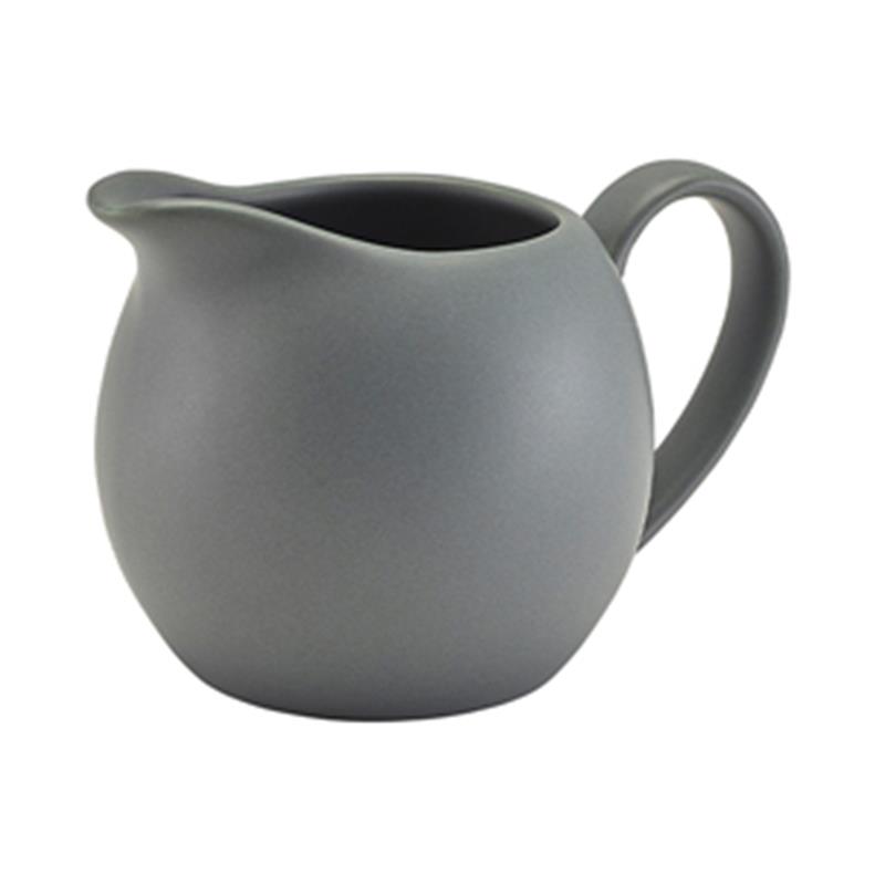 Genware Porcelain Matt Grey Jug 14cl/5oz