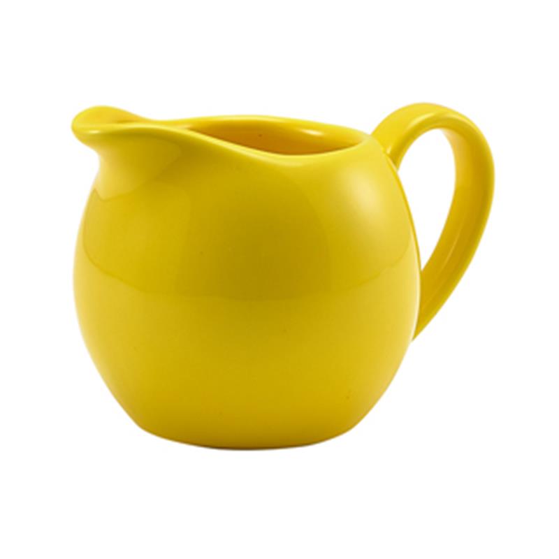 Genware Porcelain Yellow Jug 14cl/5oz