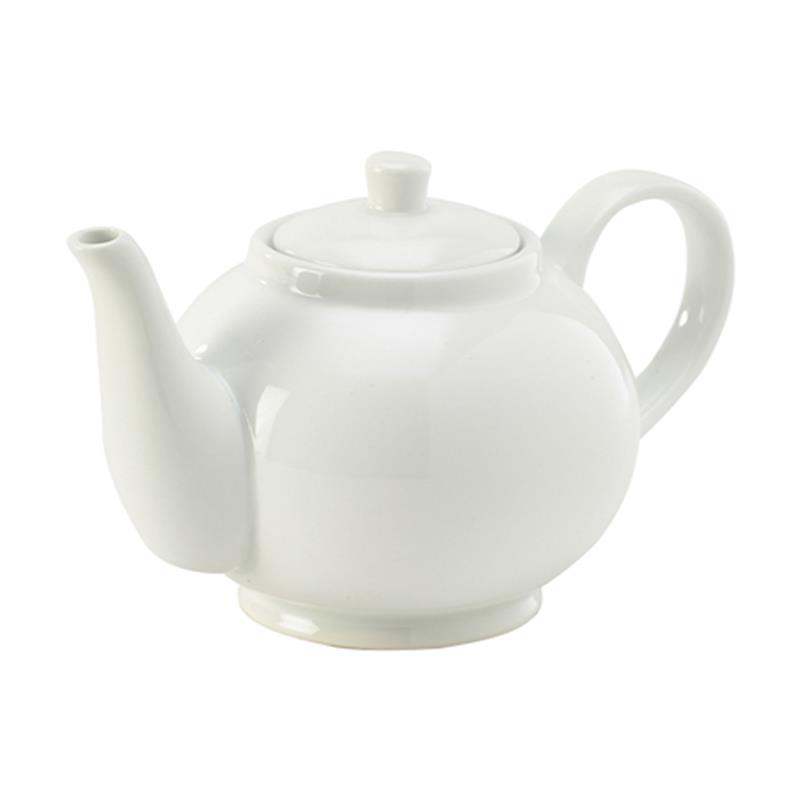 Genware Porcelain Teapot 45cl/15.75oz