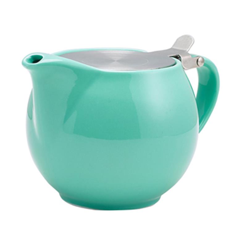 GenWare Porcelain Green Teapot with St/St Lid & Infuser 50cl/17.6oz