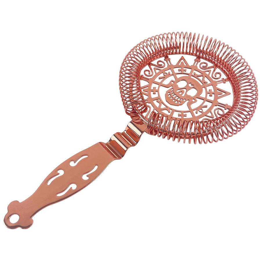 Copper Plated Skull Strainer