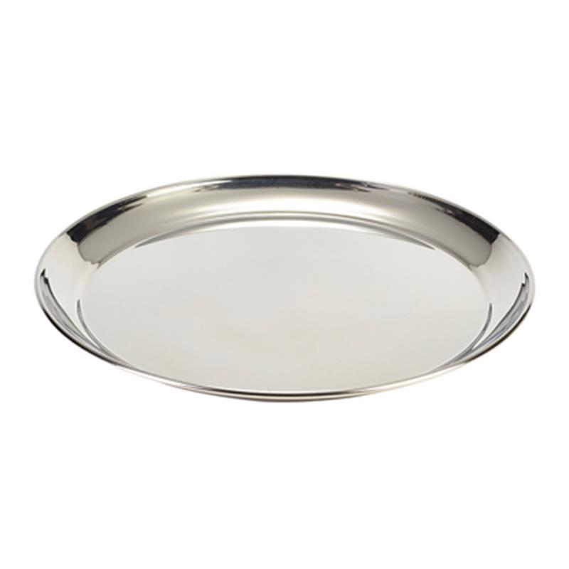 S/St. 14" Round Tray 350mm