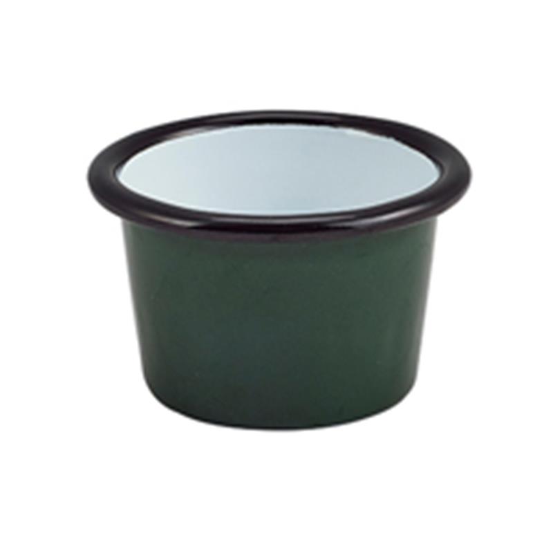 Enamel Ramekin Green 7cm Dia 90ml/3.2oz