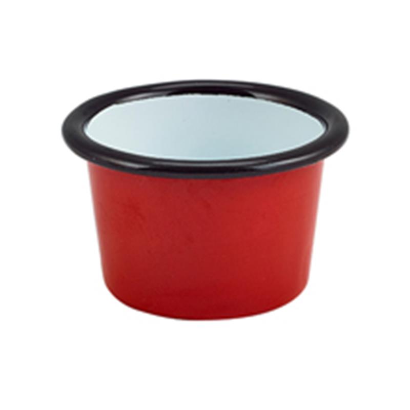 Enamel Ramekin Red 7cm Dia 90ml/3.2oz