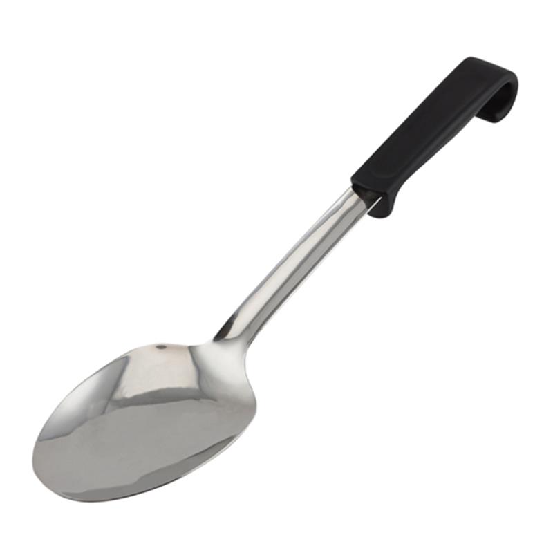 Genware Plastic Handle Spoon Plain Black