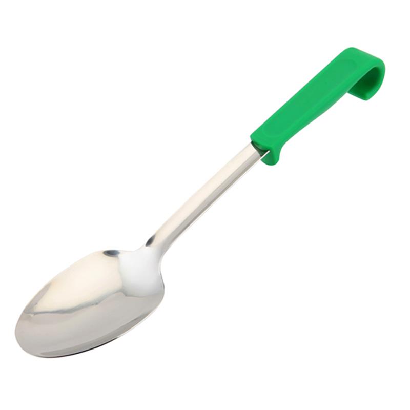 Genware Plastic Handle Spoon Plain Green