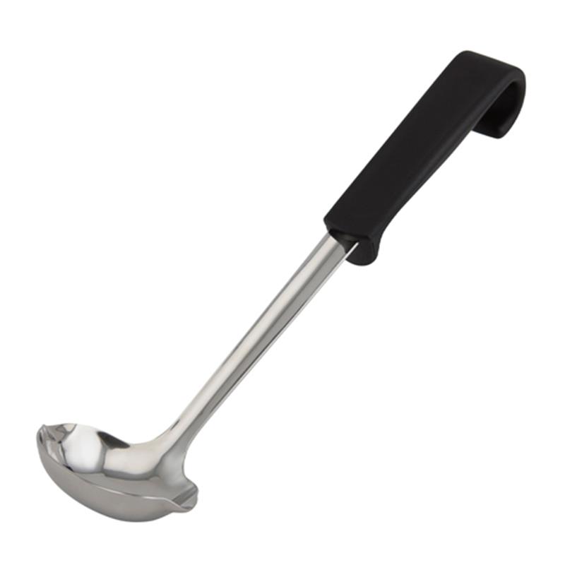 Genware Plastic Handle Sauce Ladle Black