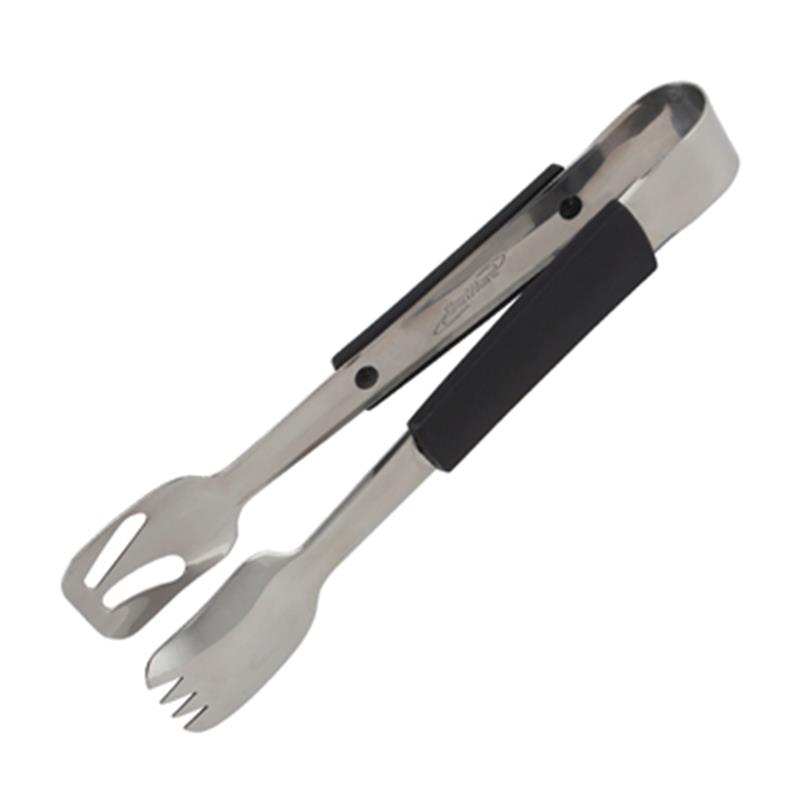 Genware Plastic Handle Buffet Tongs Black