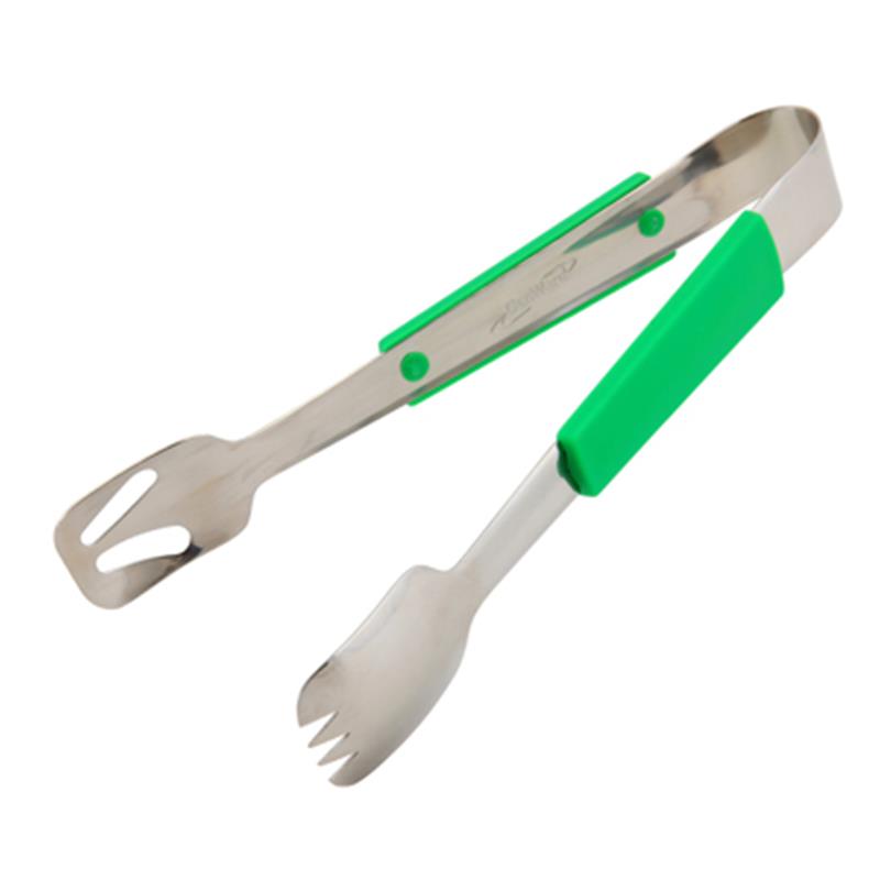 Genware Plastic Handle Buffet Tongs Green