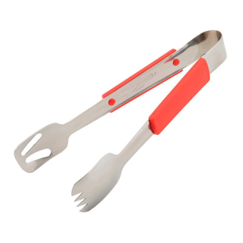 Genware Plastic Handle Buffet Tongs Red