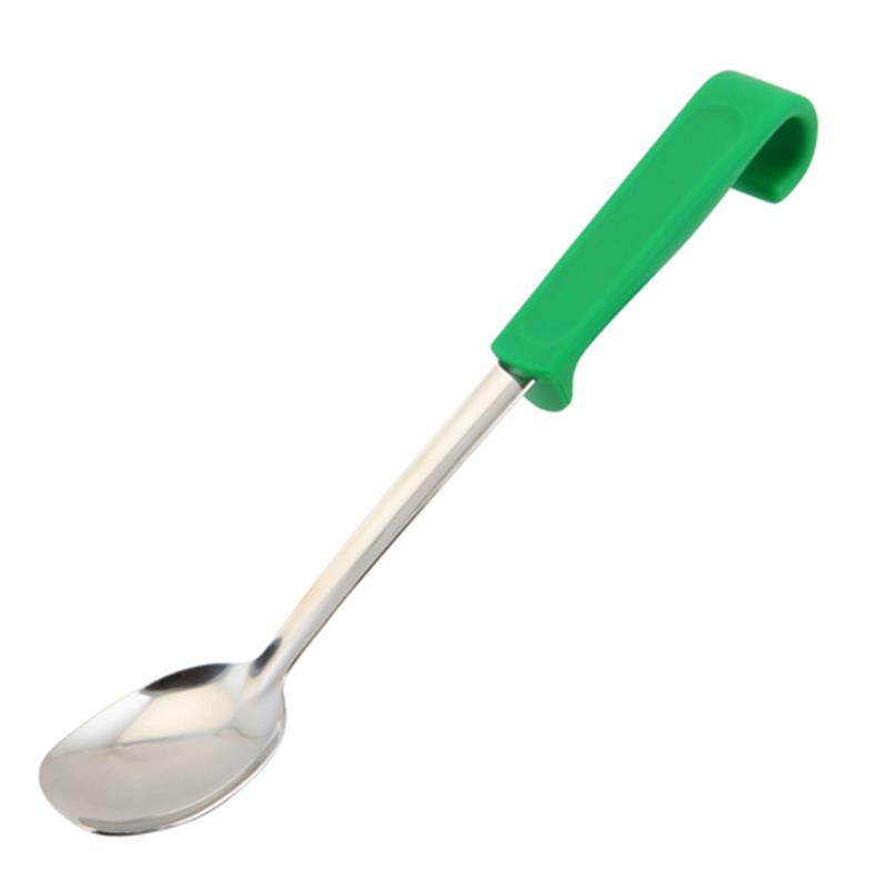 Genware Plastic Handle Small Spoon Green