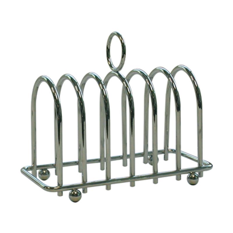 Chrome Horseshoe 6 Slice Toast Rack