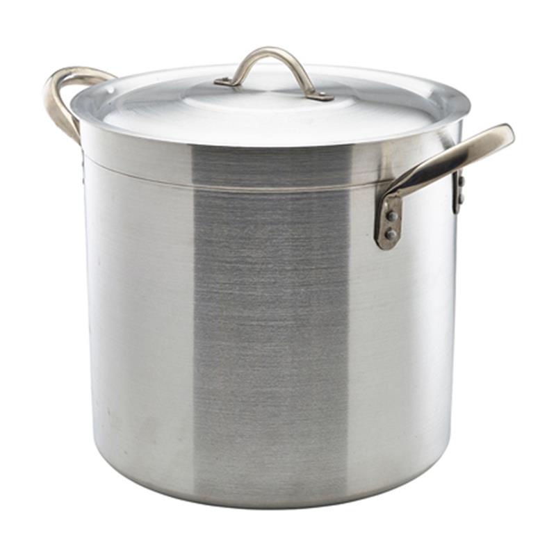 Aluminium Deep Stockpot With Lid 17Litre