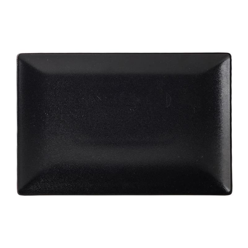 Luna Stoneware Black Rectangular Plate 30 x 20cm/12 x 8"