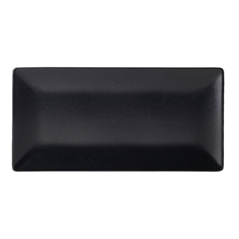 Luna Stoneware Black Rectangular Plate 30 x 15cm/12 x 6"