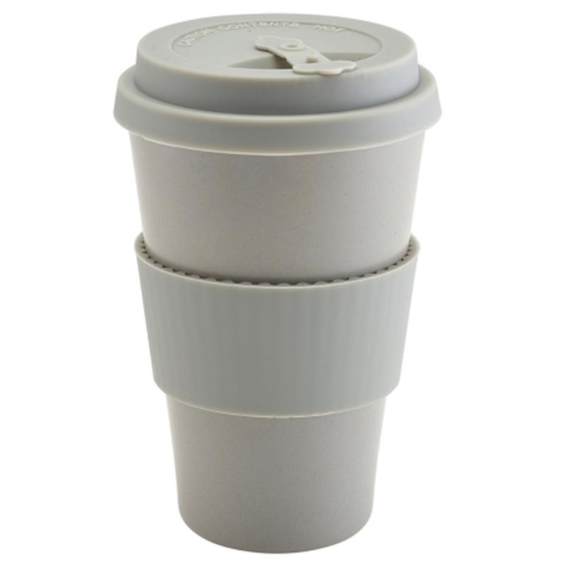 Grey Reusable Bamboo Fibre Coffee Cup 45cl/15.75oz