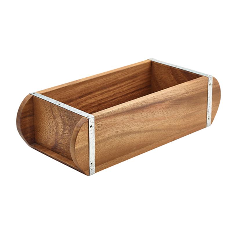 Acacia Wood Brick Mould Table Caddy