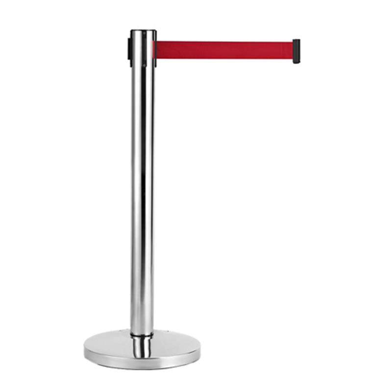 Genware Barrier Post - Retractable Red Belt