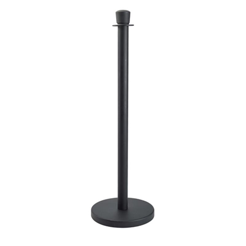 Genware Black Barrier Post