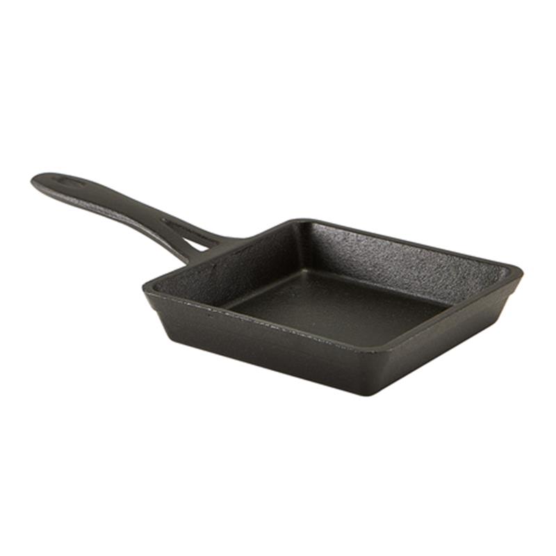 Mini Cast Iron Square Frypan 13 x 3cm