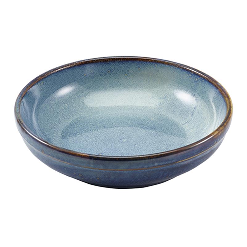 Terra Porcelain Aqua Blue Coupe Bowl 23cm